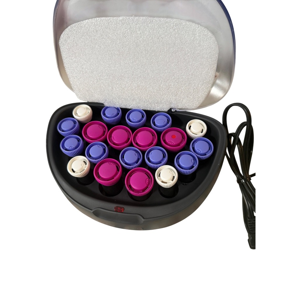 Remington H5600 Ionic Conditioning Hair Setter 20‎ Velvet Hot Rollers Purple